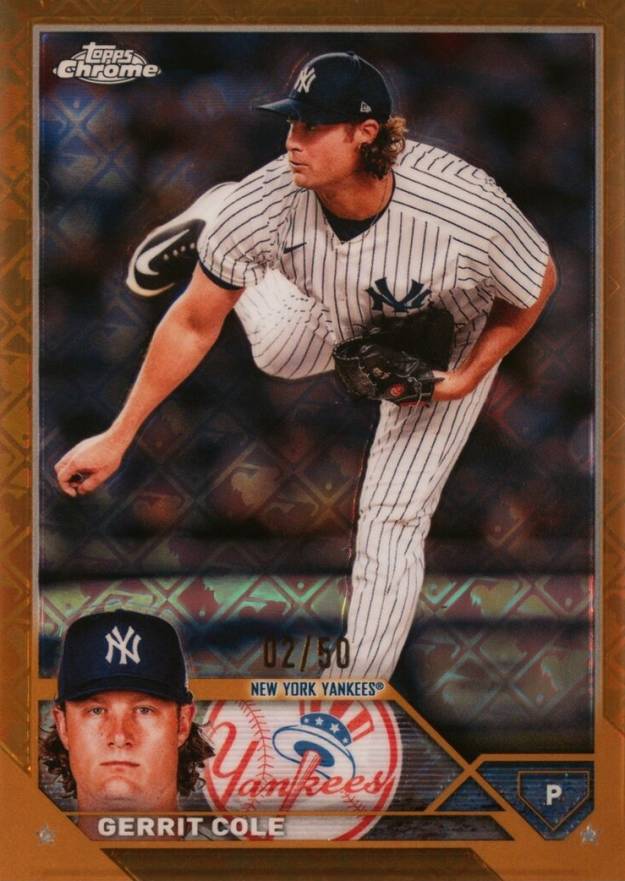 2023 Topps Chrome Logofractor Edition Gerrit Cole #213 Baseball Card
