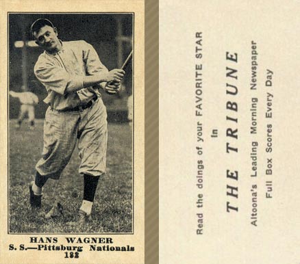 1916 Altoona Tribune Honus Wagner #182 Baseball Card