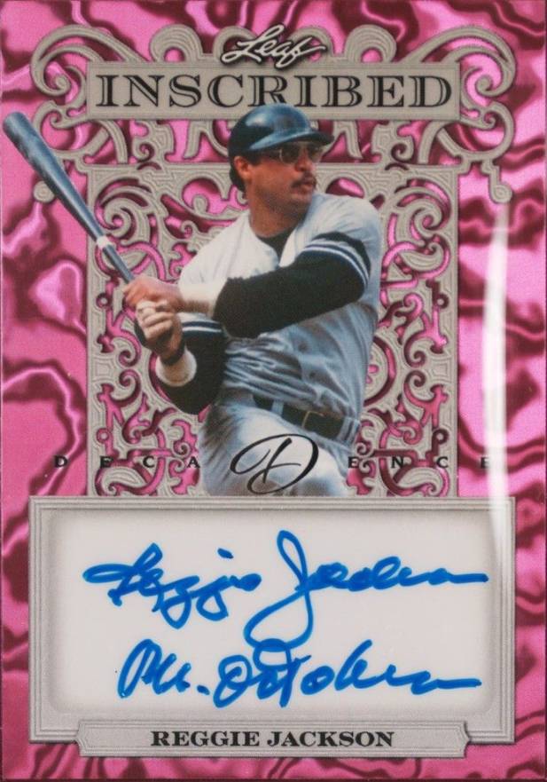 2024 Leaf Decadence Inscribed Autographs Reggie Jackson #IRJ2 Baseball Card