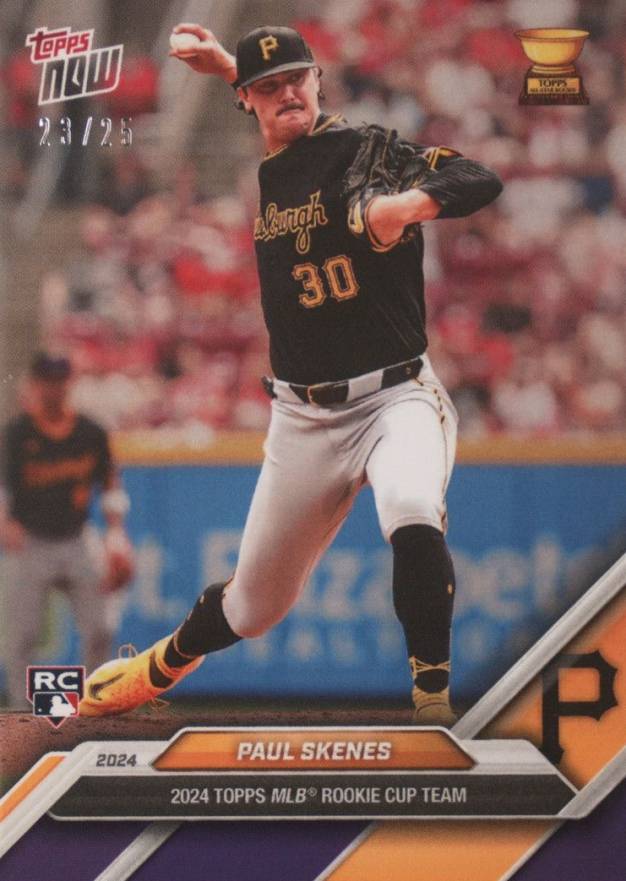 2024 Topps Now MLB Rookie Cup Team Set Paul Skenes #RC10 Baseball Card