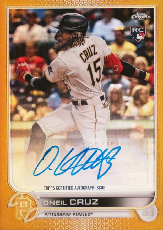 2022 Topps Chrome Update Autographs Oneil Cruz #ACOC Baseball Card