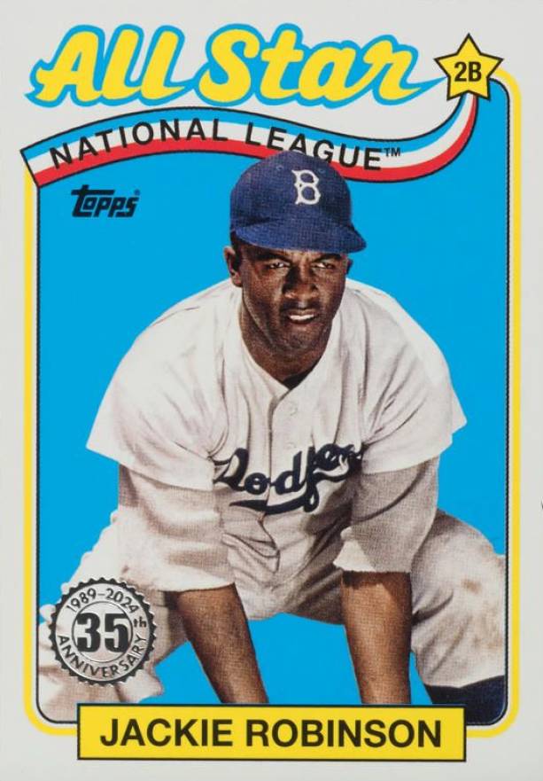 2024 Topps 1989 Topps Baseball All-Star Jackie Robinson #44 Baseball Card