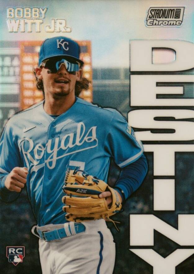 2022 Topps Stadium Club Chrome Dynasty and Destiny Bobby Witt Jr. #7B Baseball Card