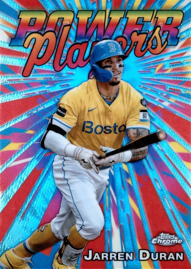 2025 Topps Chrome Power Players Jarren Duran #PP2 Baseball Card