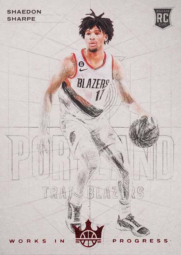 2022 Panini Court Kings Works in Progress Shaedon Sharpe #2 Basketball Card