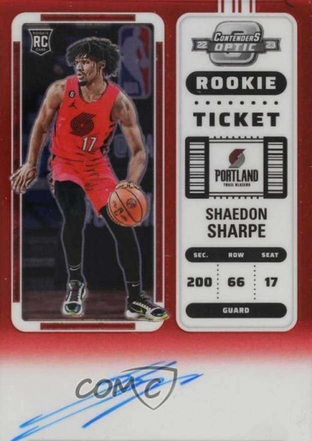 2022 Panini Contenders Optic Shaedon Sharpe #133 Basketball Card