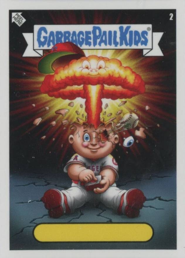 2022 Topps Garbage Pail Kids GPK X MLB Series 2 Alex Pardee Mike Trout #2 Baseball Card