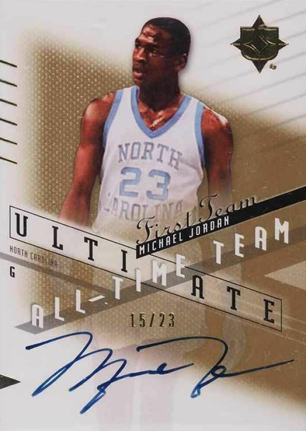 2010 Ultimate Collection All-Time Team Signatures Michael Jordan #AT-MJ Basketball Card