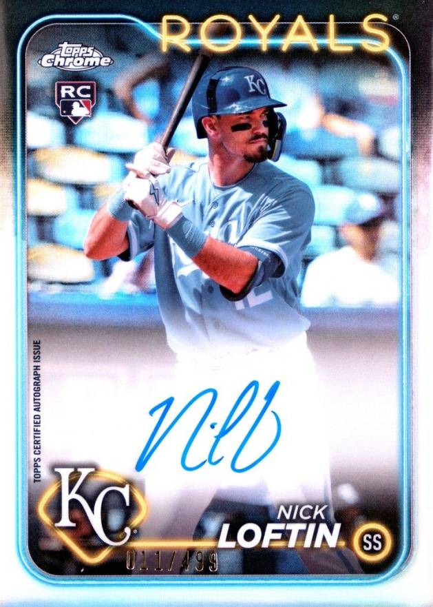 2024 Topps Chrome Rookie Autographs Nick Loftin #RANL Baseball Card