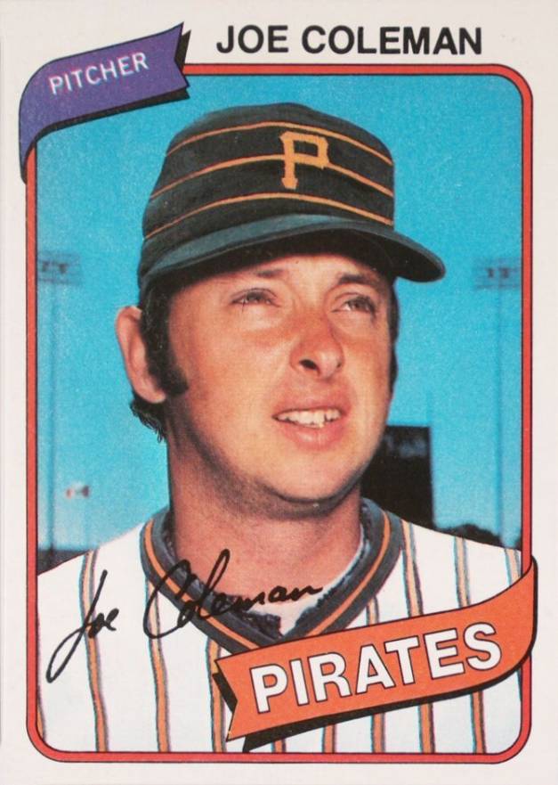 1980 Topps Joe Coleman #542 Baseball Card