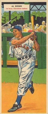 1955 Topps Doubleheaders Al Rosen #1/2 Baseball Card