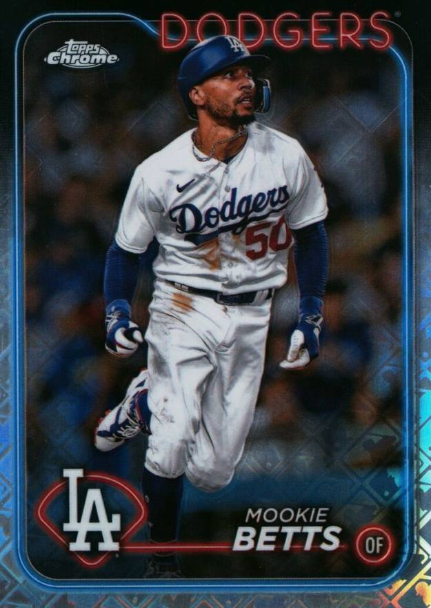2024 Topps Chrome Logofractor Edition Mookie Betts #296 Baseball Card