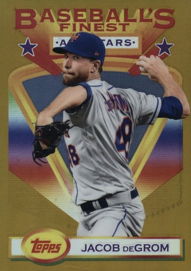 2020 Finest Flashbacks Jacob DeGrom #102 Baseball Card
