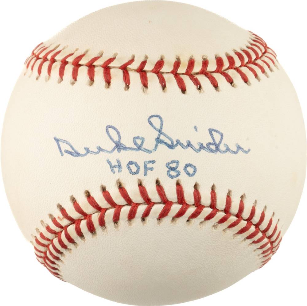 1999 Hall of Fame Autographs Duke Snider # Baseball Card