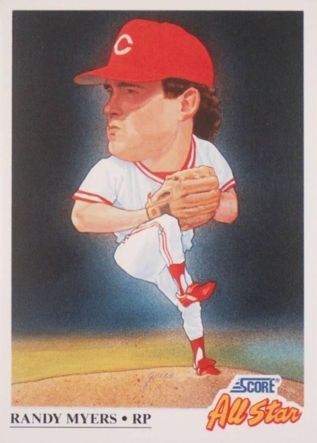 1991 Score Randy Myers #662 Baseball Card