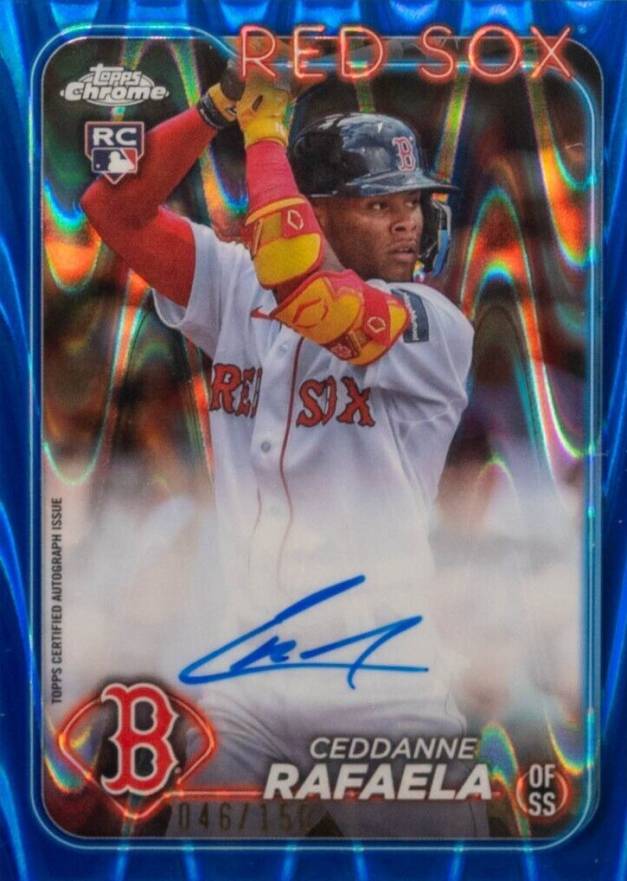 2024 Topps Chrome Rookie Autographs Ceddanne Rafaela #RACR Baseball Card