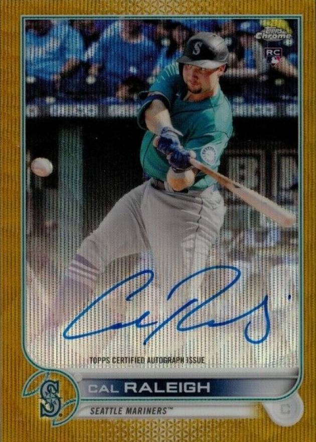 2022 Topps Chrome Rookie Autographs Cal Raleigh #RACR Baseball Card
