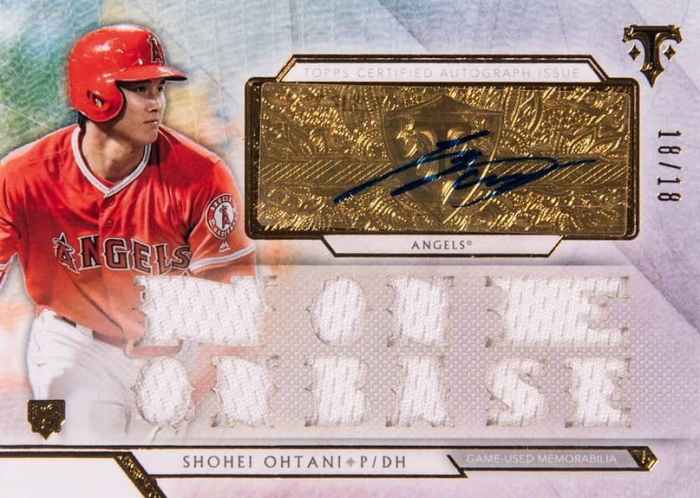 2018 Topps Triple Threads Autograph Relics Shohei Ohtani #SO2 Baseball Card
