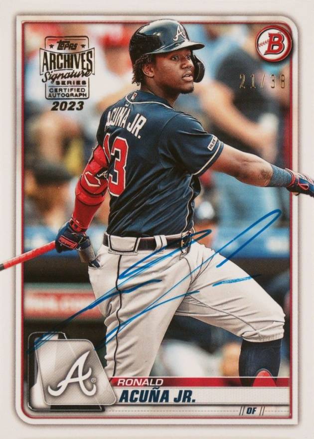 2023 Topps Archives Signature Series Ronald Acuna Jr. #27 Baseball Card