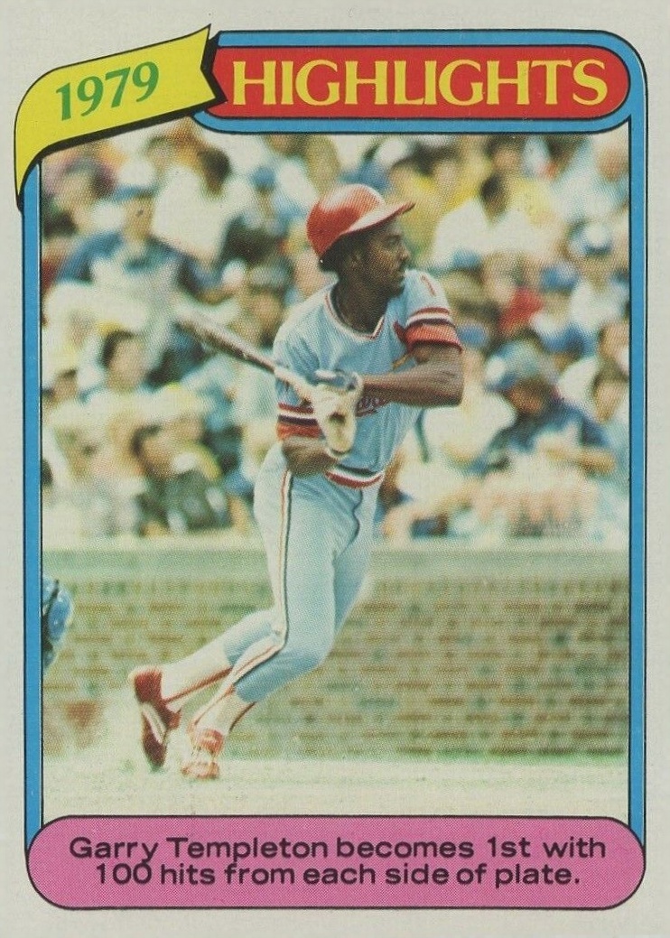 1980 Topps Garry Templeton #5 Baseball Card