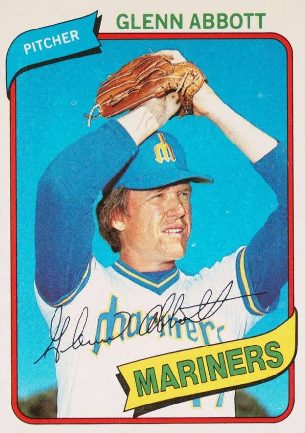 1980 Topps Glenn Abbott #166 Baseball Card