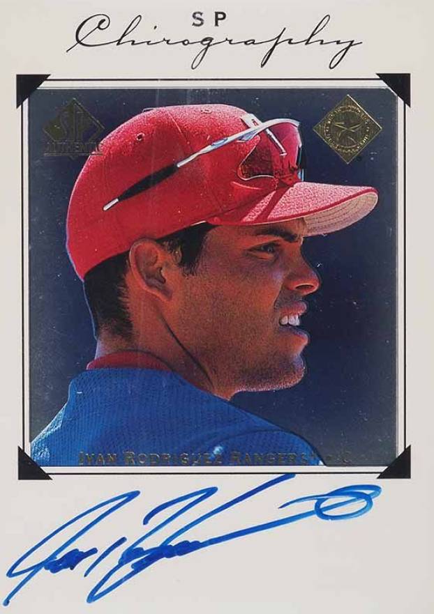 1998 SP Authentic Chirography Ivan Rodriguez #IR Baseball Card