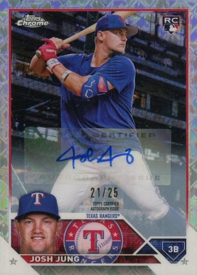 2023 Topps Chrome Logofractor Edition Josh Jung #93 Baseball Card