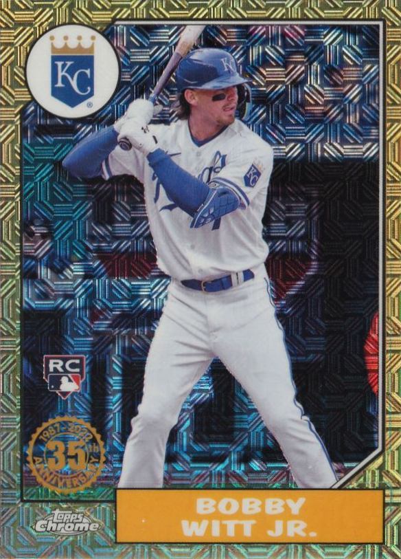 2022 Topps Silver Pack 1987 Chrome Promo Bobby Witt Jr. #T87C34 Baseball Card