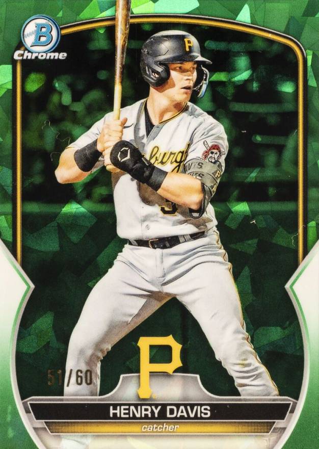 2023 Bowman Sapphire Edition Chrome Prospects Henry Davis #BCP14 Baseball Card