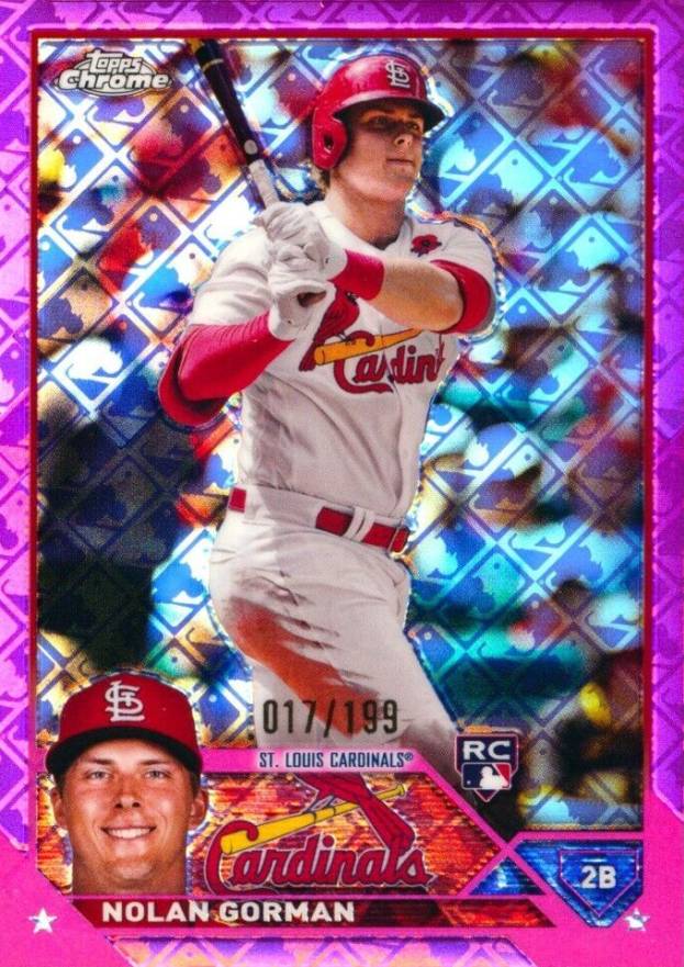 2023 Topps Chrome Logofractor Edition Nolan Gorman #192 Baseball Card