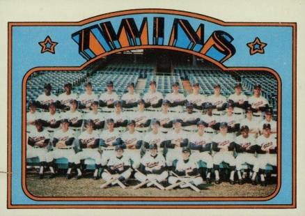 1972 Topps Minnesota Twins Team #156 Baseball Card