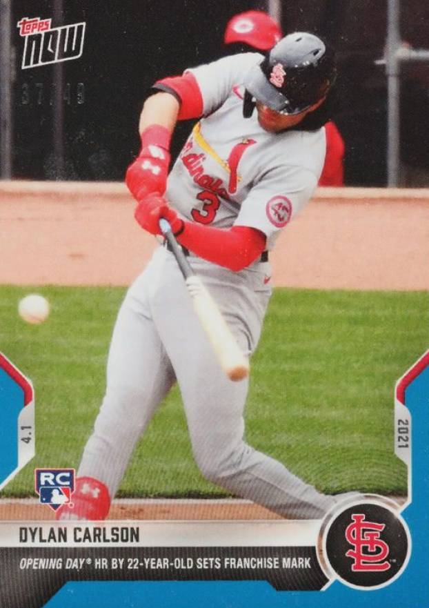 2021 Topps Now Dylan Carlson #6 Baseball Card