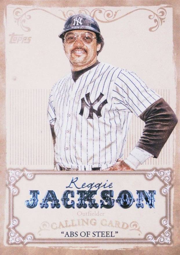 2013 Topps Calling Card Reggie Jackson #CC-11 Baseball Card