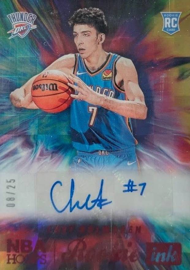 2022 Panini NBA Hoops Rookie Ink Chet Holmgren #RICHG Basketball Card
