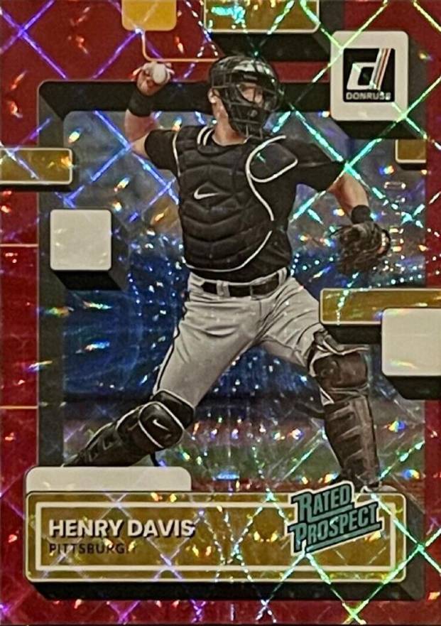 2022 Panini Donruss Rated Prospect Henry Davis #RP3 Baseball Card