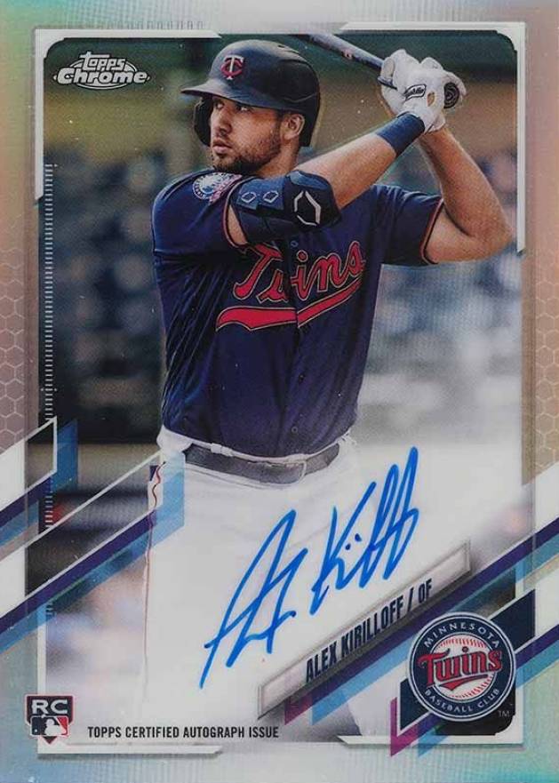 2021 Topps Chrome Rookie Autographs Alex Kirilloff #RAAK Baseball Card