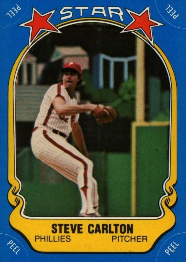 1981 Fleer Star Stickers Steve Carlton #85 Baseball Card