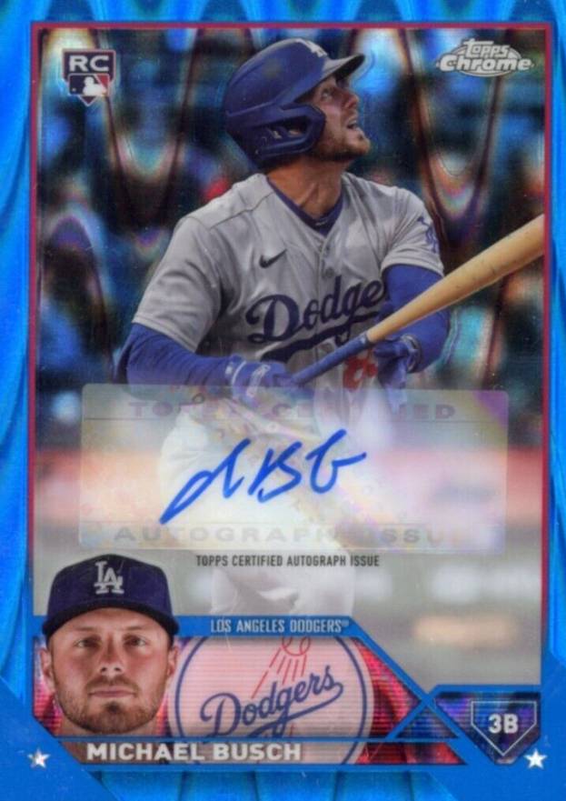 2023 Topps Chrome Update Autograph Michael Busch #ACMB Baseball Card