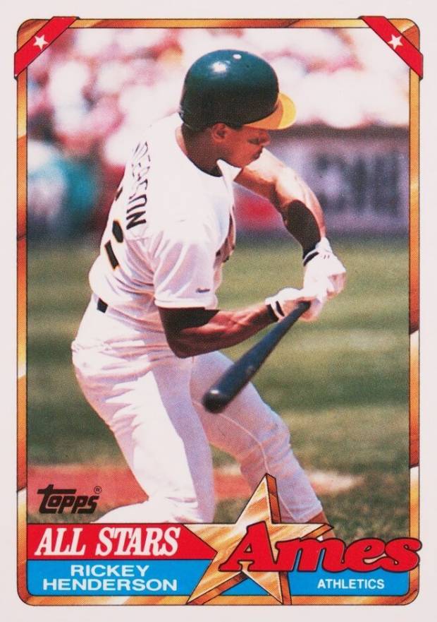 1990 Ames All-Stars Rickey Henderson #13 Baseball Card
