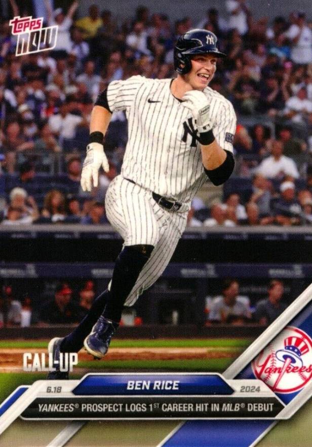 2024 Topps Now Ben Rice #313 Baseball Card