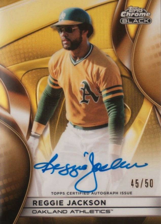 2025 Topps Chrome Black Autographs Reggie Jackson #RJA Baseball Card