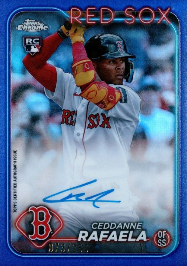 2024 Topps Chrome Rookie Autographs Ceddanne Rafaela #RACR Baseball Card