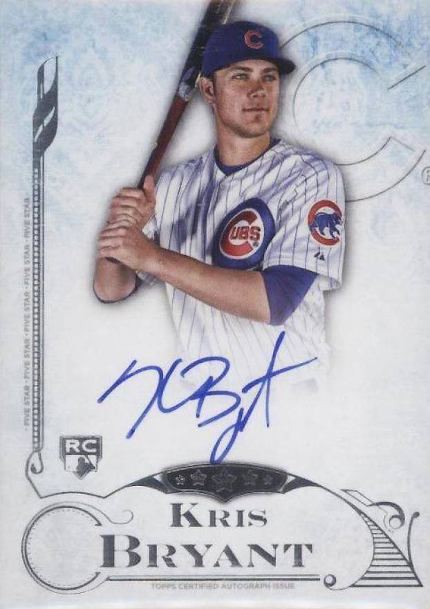 2015 Topps Five Star Autographs Kris Bryant #FSAKB Baseball Card