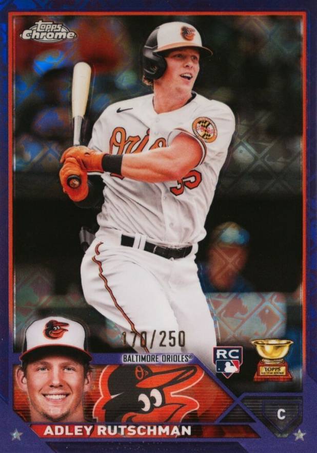 2023 Topps Chrome Logofractor Edition Adley Rutschman #1 Baseball Card