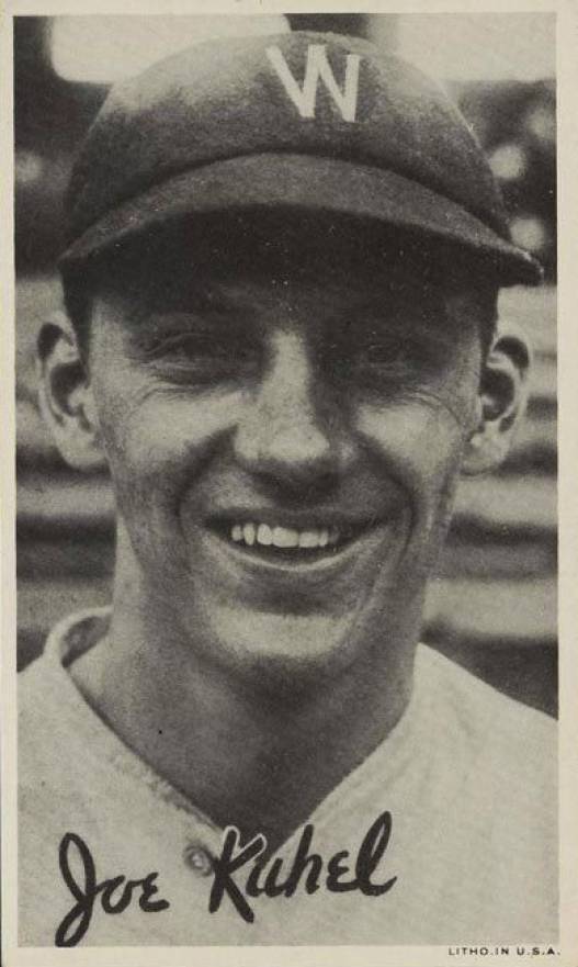 1936 Goudey Premiums-Type 1-Wide Pen Joe Kuhel # Baseball Card