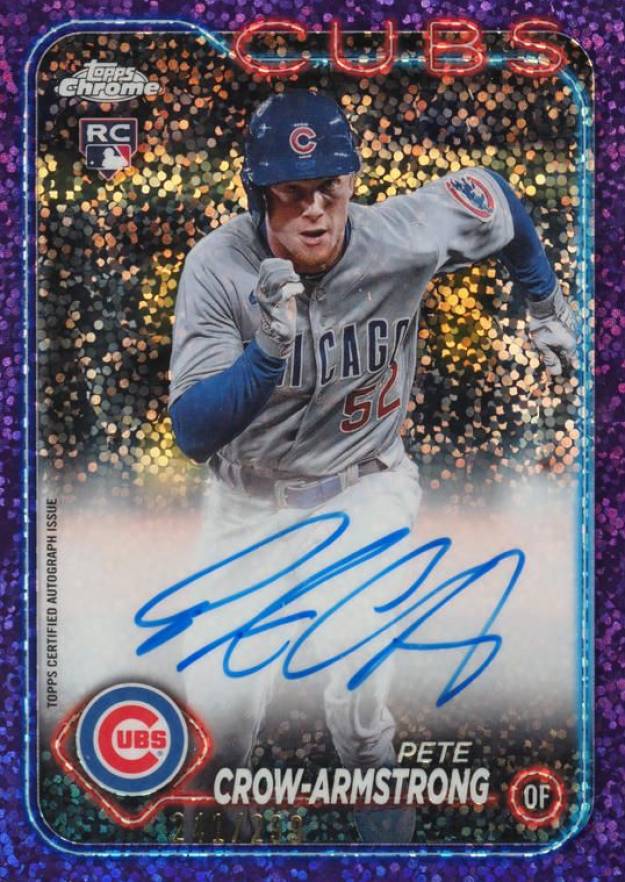 2024 Topps Chrome Rookie Autographs Pete Crow-Armstrong #RAPC Baseball Card