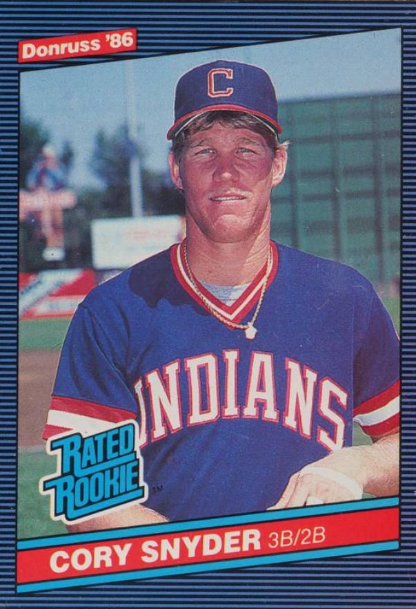 1986 Donruss Cory Snyder #29 Baseball Card
