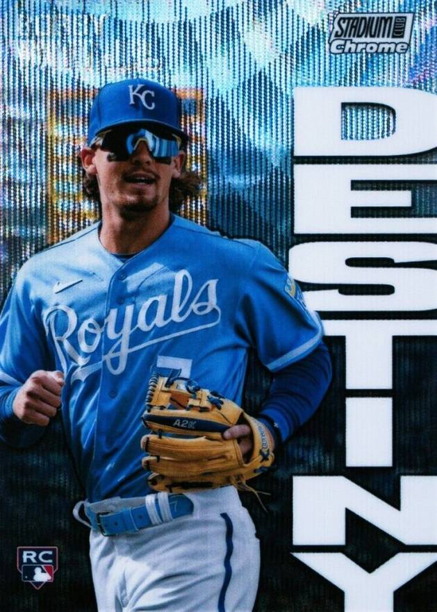 2022 Topps Stadium Club Chrome Dynasty and Destiny Bobby Witt Jr. #7B Baseball Card