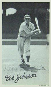1936 Goudey Premiums-Type 1-Wide Pen Bob Johnson # Baseball Card
