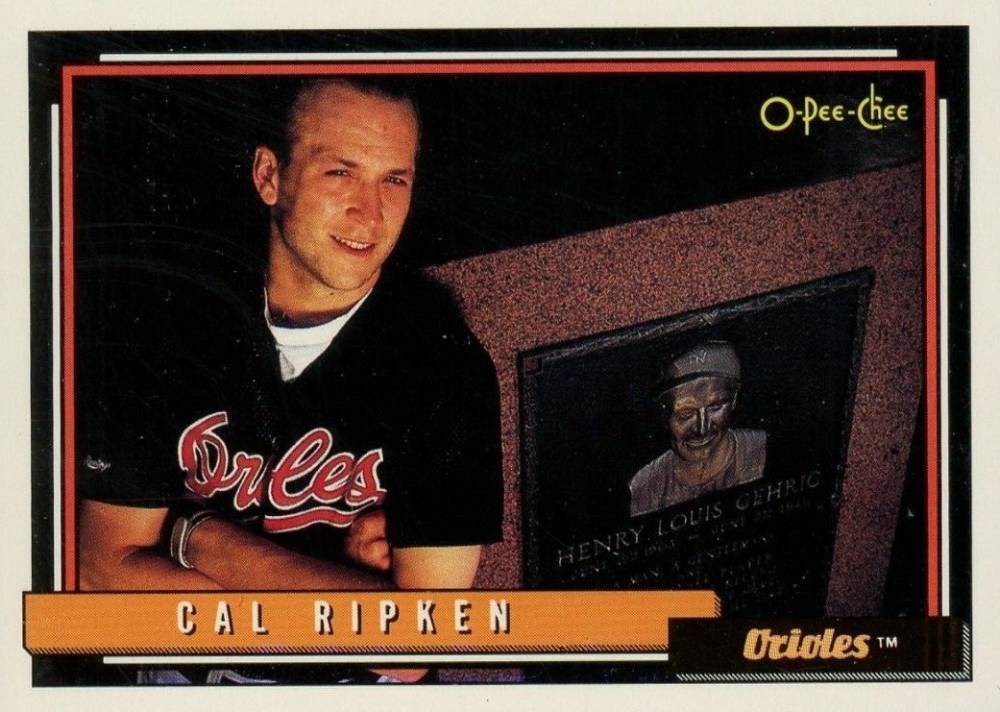 1992 O-Pee-Chee Cal Ripken Jr. #40 Baseball Card